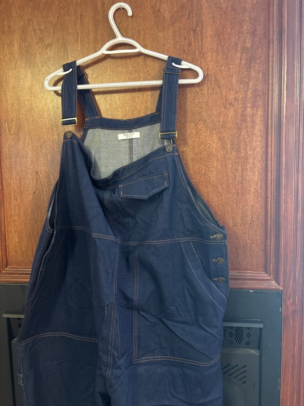 Smash + Tess Ashlee Simpson wide leg overalls size 3X blue denim made in Canada - Picture 3 of 4